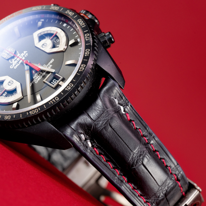 Alligator Leather Strap for Tag Heuer Carrera