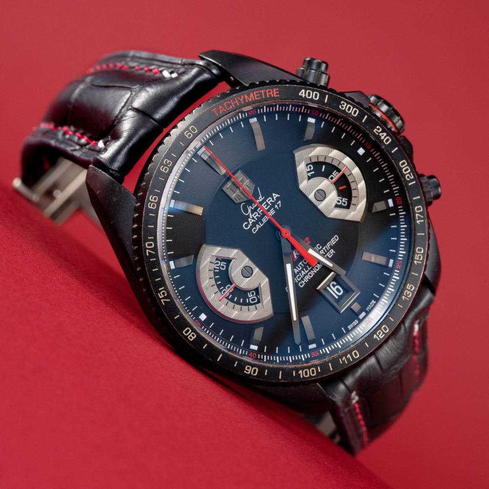 Alligator Leather Strap for Tag Heuer Carrera