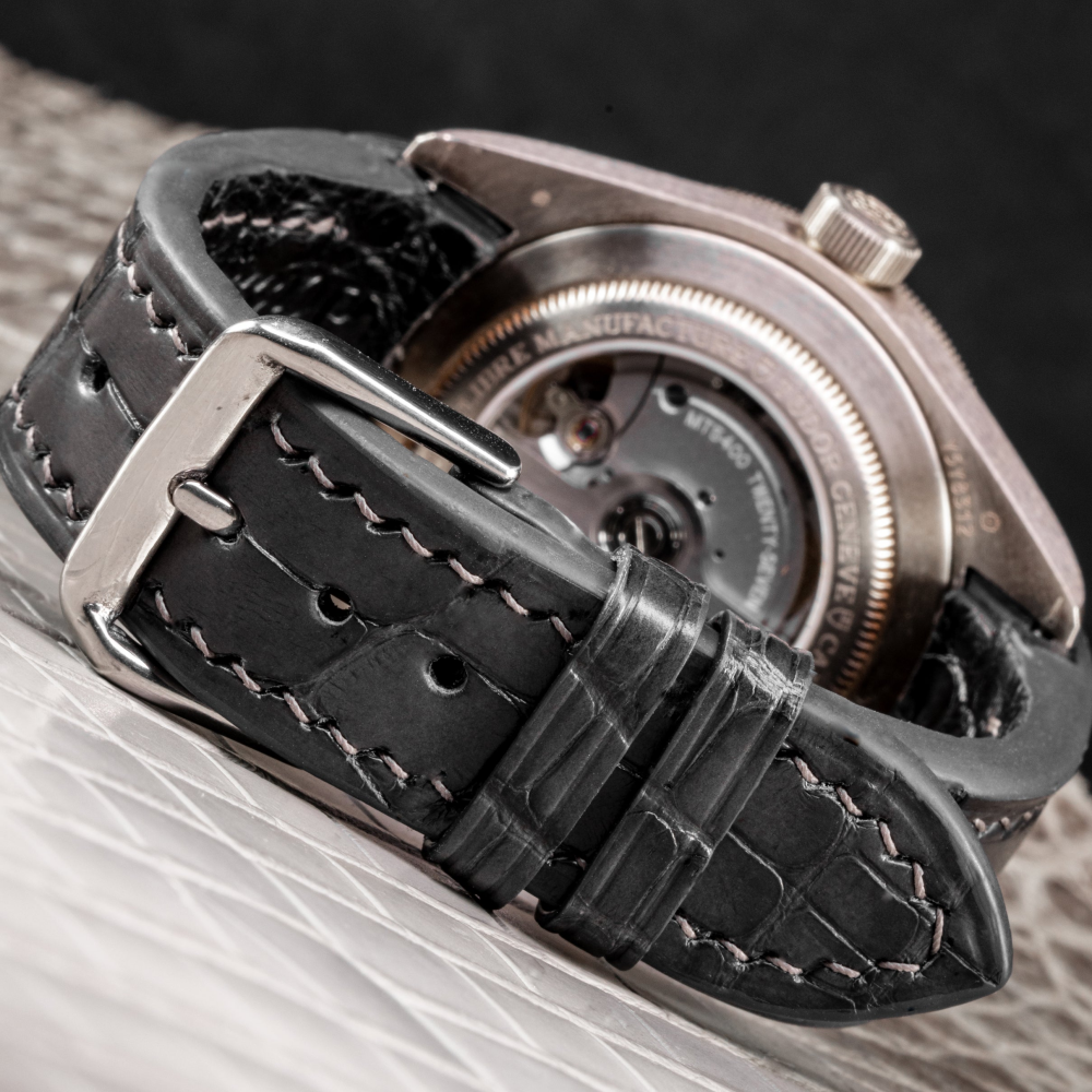 Alligator Leather Strap for Tudor Black Bay
