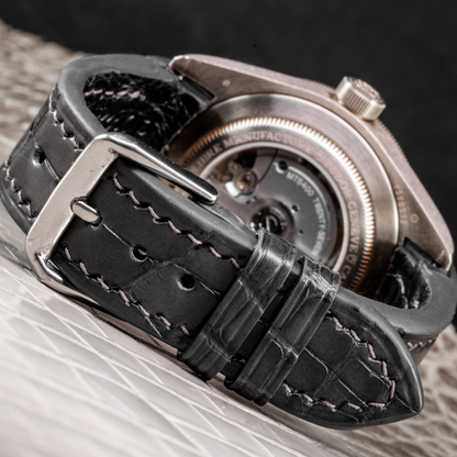 Alligator Leather Strap for Tudor Black Bay