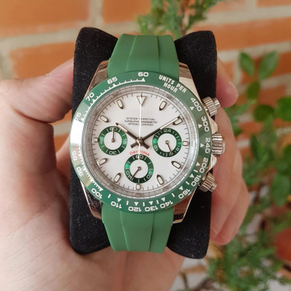 FKM Rubber Strap for Rolex Daytona Deployant Clasp