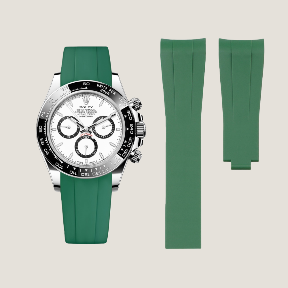 FKM Rubber Strap for Rolex Daytona Deployant Clasp