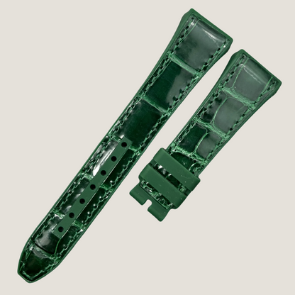 Hybrid Alligator & FKM Rubber Strap for Franck Muller Vanguard