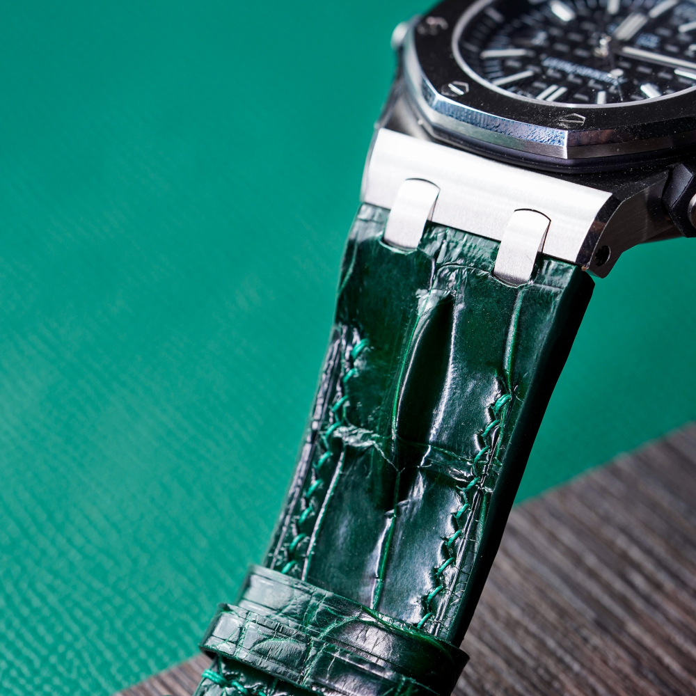 Alligator Leather Strap for AP Royal Oak Offshore 42mm