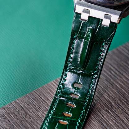 Alligator Leather Strap for AP Royal Oak Offshore 42mm