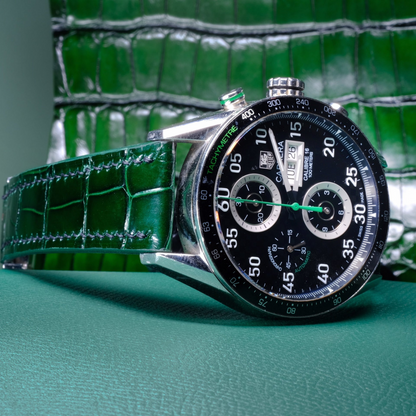 Alligator Leather Strap for Tag Heuer Carrera