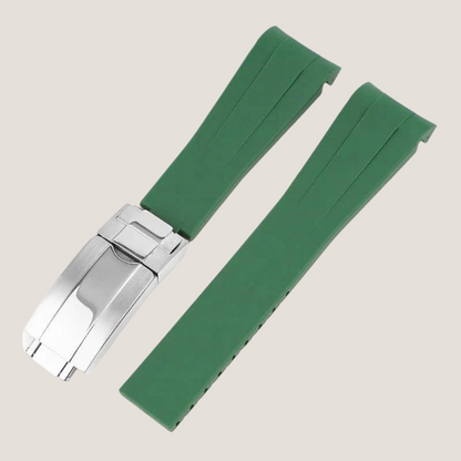 FKM Rubber Strap for Rolex Air-King Deployant Clasp