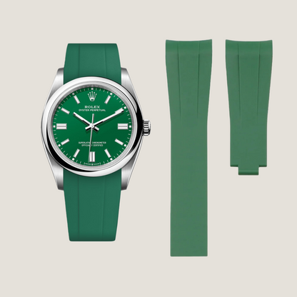 FKM Rubber Strap for Rolex Oyster Perpetual 36mm Deployant Clasp