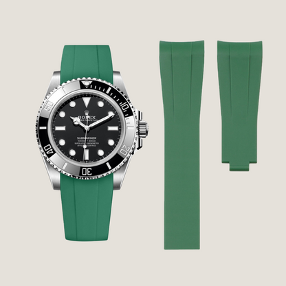 FKM Rubber Strap for Rolex Submariner Deployant Clasp