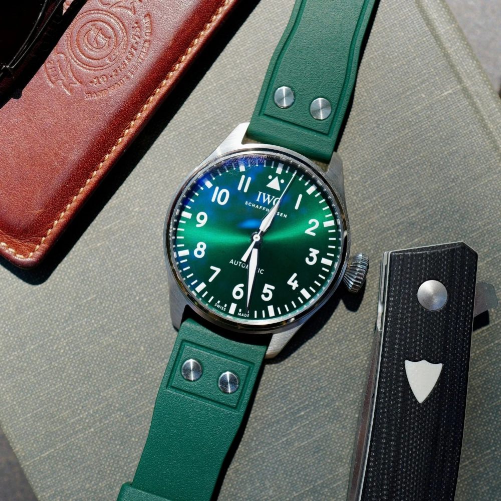 FKM Rubber Strap for IWC with Rivets