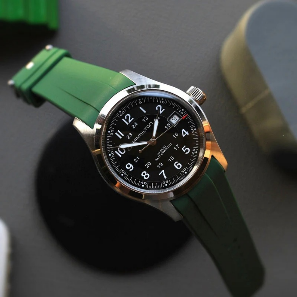 FKM Rubber Strap for Hamilton Khaki Field
