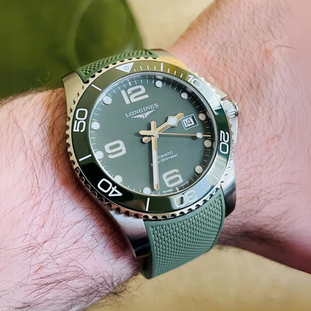 FKM Rubber Strap for Longines HydroConquest