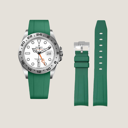 FKM Rubber Strap for Rolex Explorer II Tang Buckle