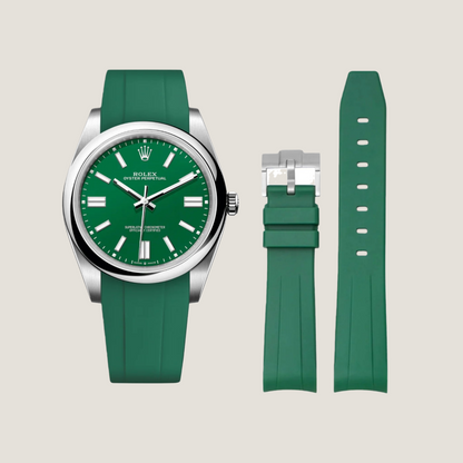 FKM Rubber Strap for Rolex Oyster Perpetual 41mm Tang Buckle