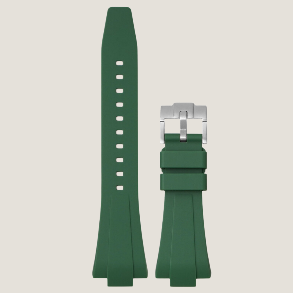 FKM Rubber Strap for Tissot PRX Pin Buckle