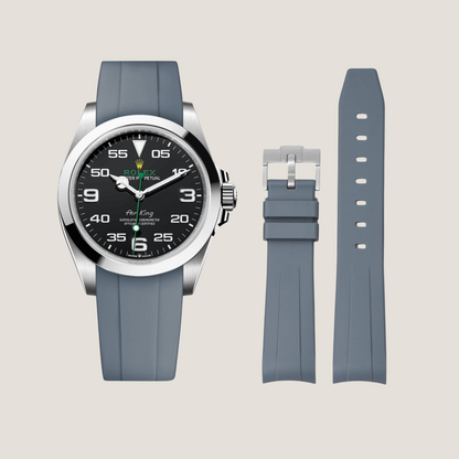 FKM Rubber Strap for Rolex Air-King Pin Buckle