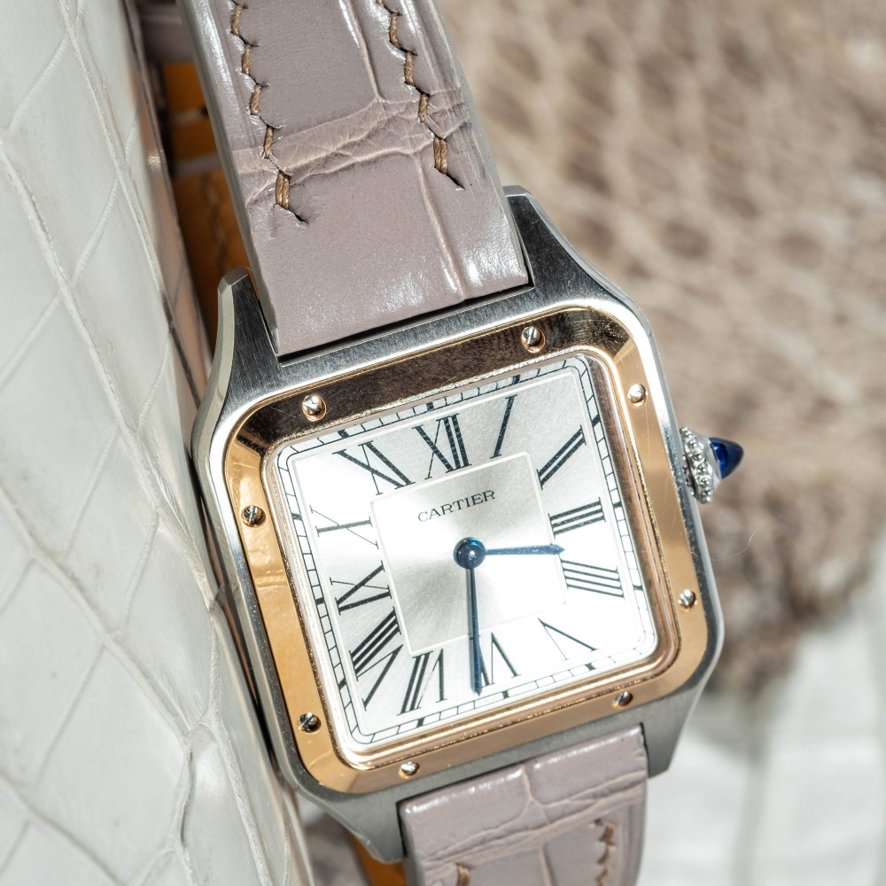 Alligator Leather Strap for Cartier Santos Dumont