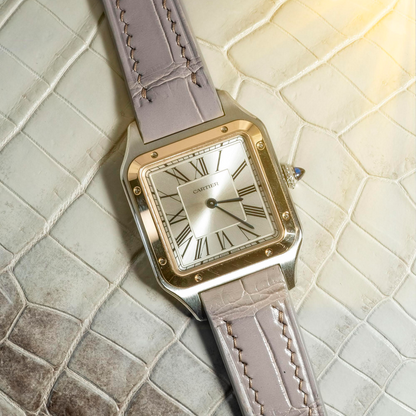 Alligator Leather Strap for Cartier Santos Dumont