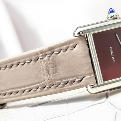 Alligator Leather Strap for Cartier Tank