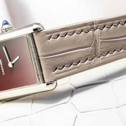 Alligator Leather Strap for Cartier Tank