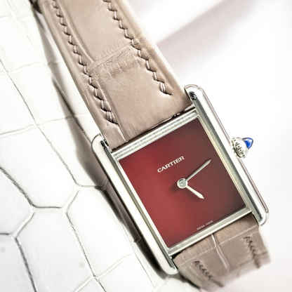 Alligator Leather Strap for Cartier Tank