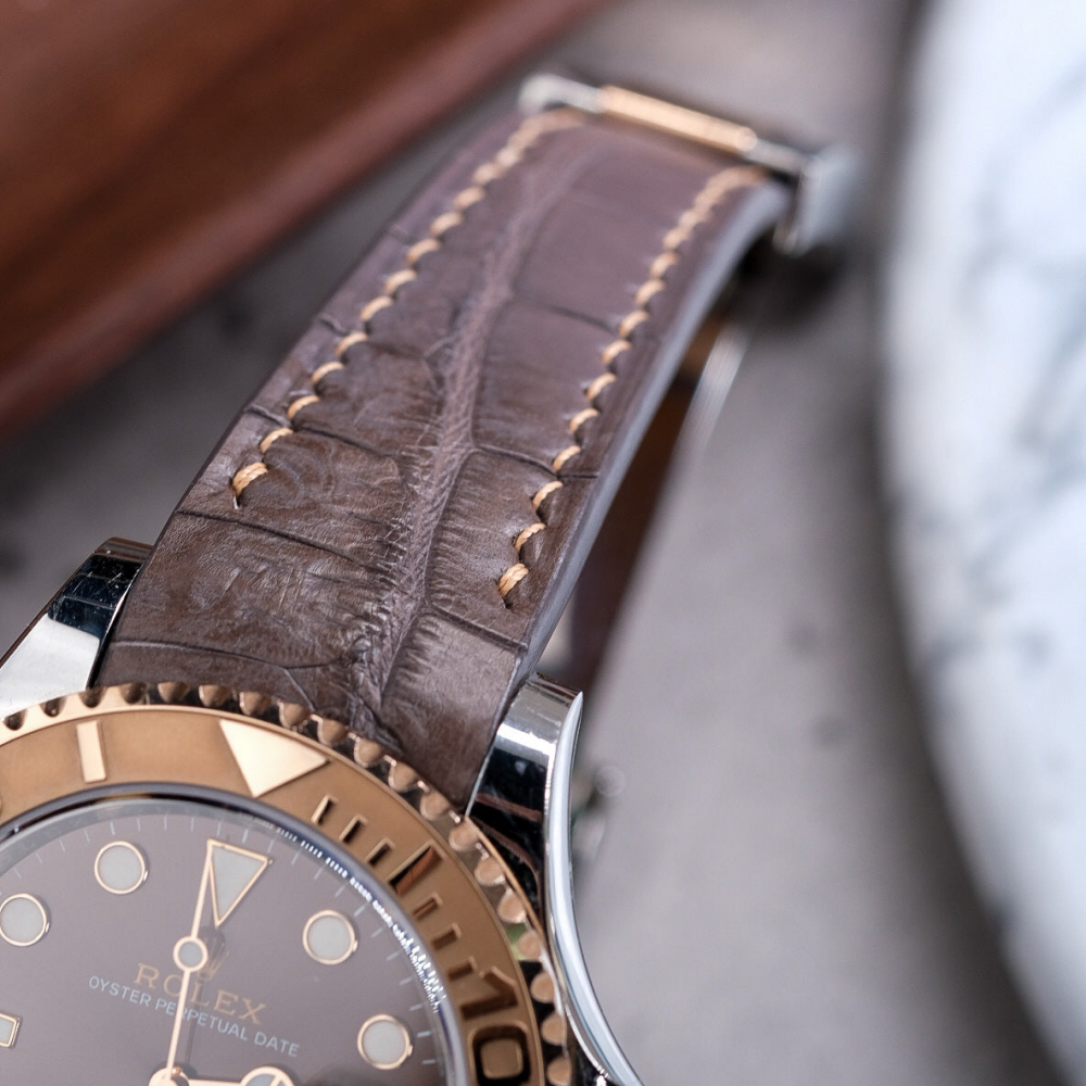 Alligator Leather Strap for Rolex Yacht-Master