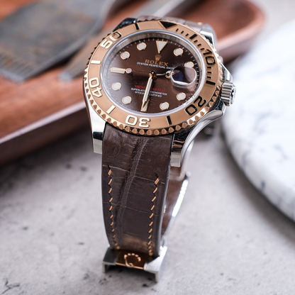 Alligator Leather Strap for Rolex Yacht-Master