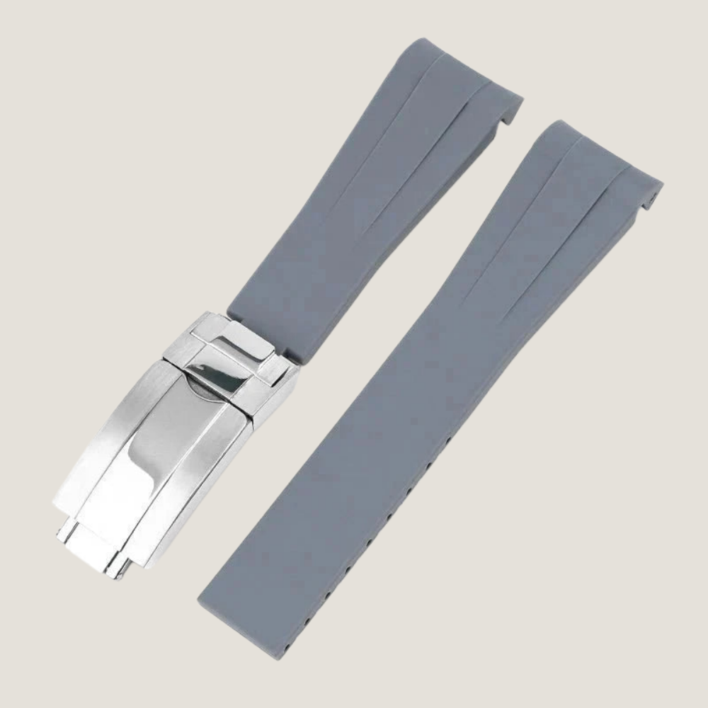 FKM Rubber Strap for Rolex Air-King Deployant Clasp