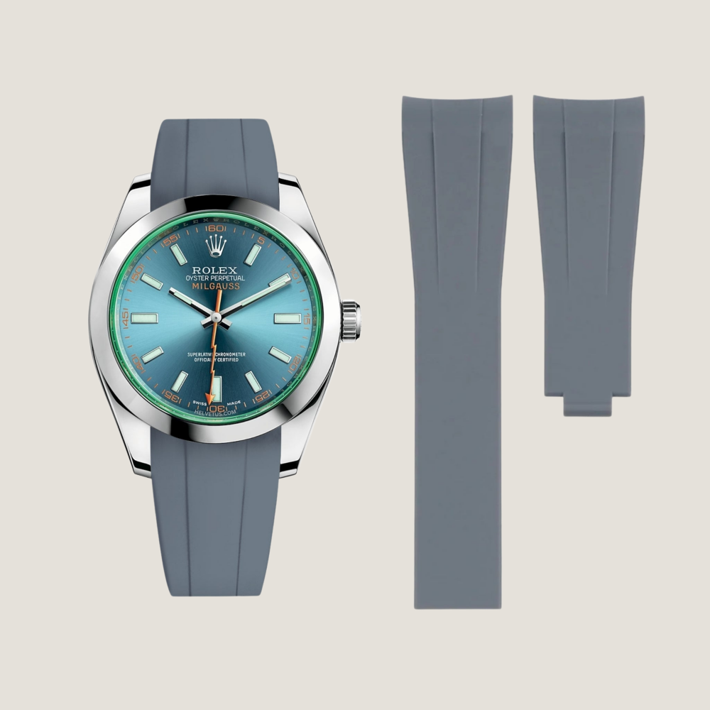 Rolex Milgauss Rubber Strap for Deployant Clasp