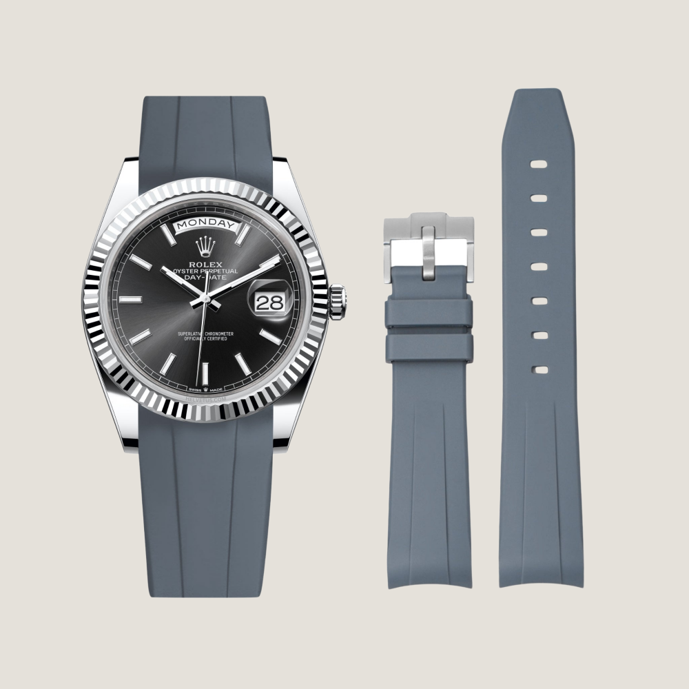 FKM Rubber Strap for Rolex Day-Date Pin Buckle