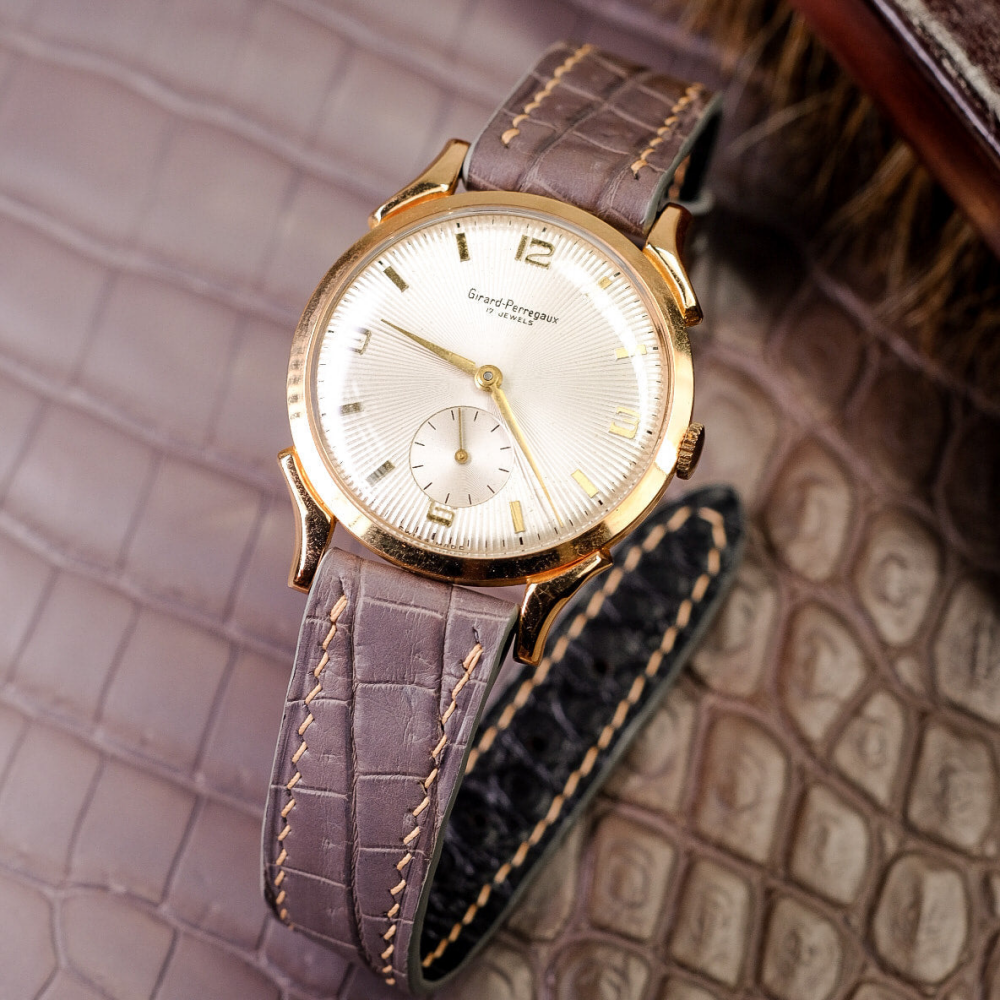 Alligator Leather Strap for Girard-Perregaux