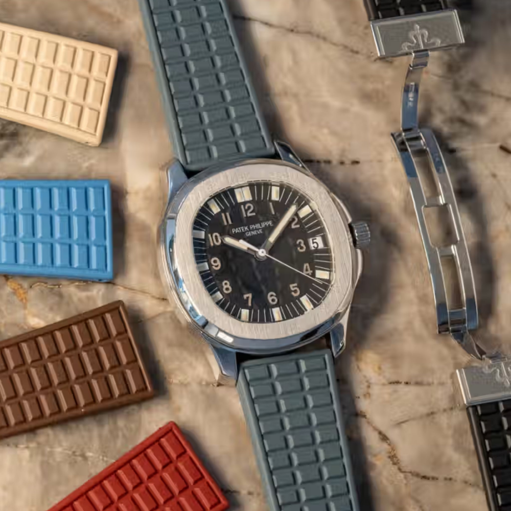 FKM Rubber Strap for Patek Philippe Aquanaut Straight End