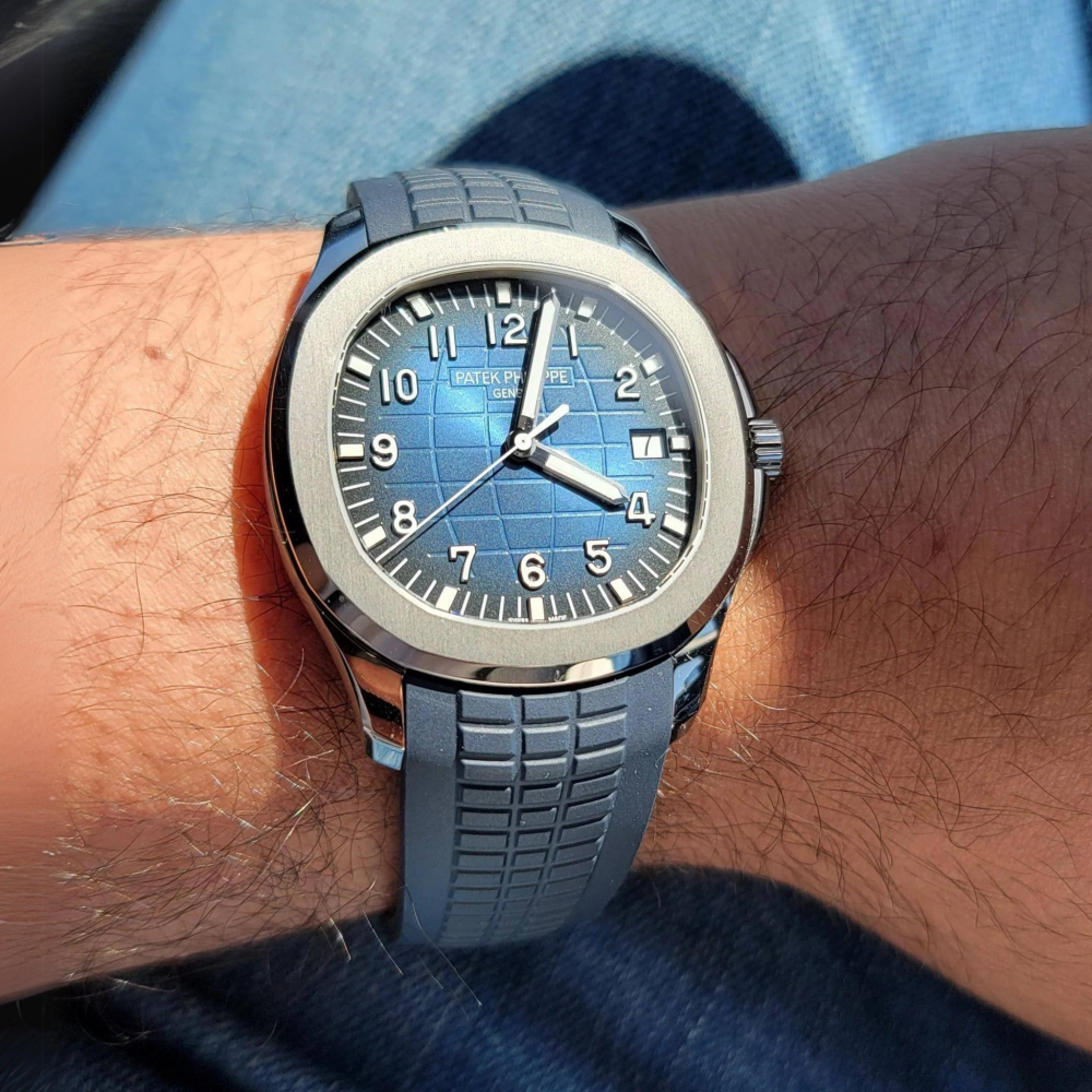 FKM Rubber Strap for Patek Philippe Aquanaut Curved End