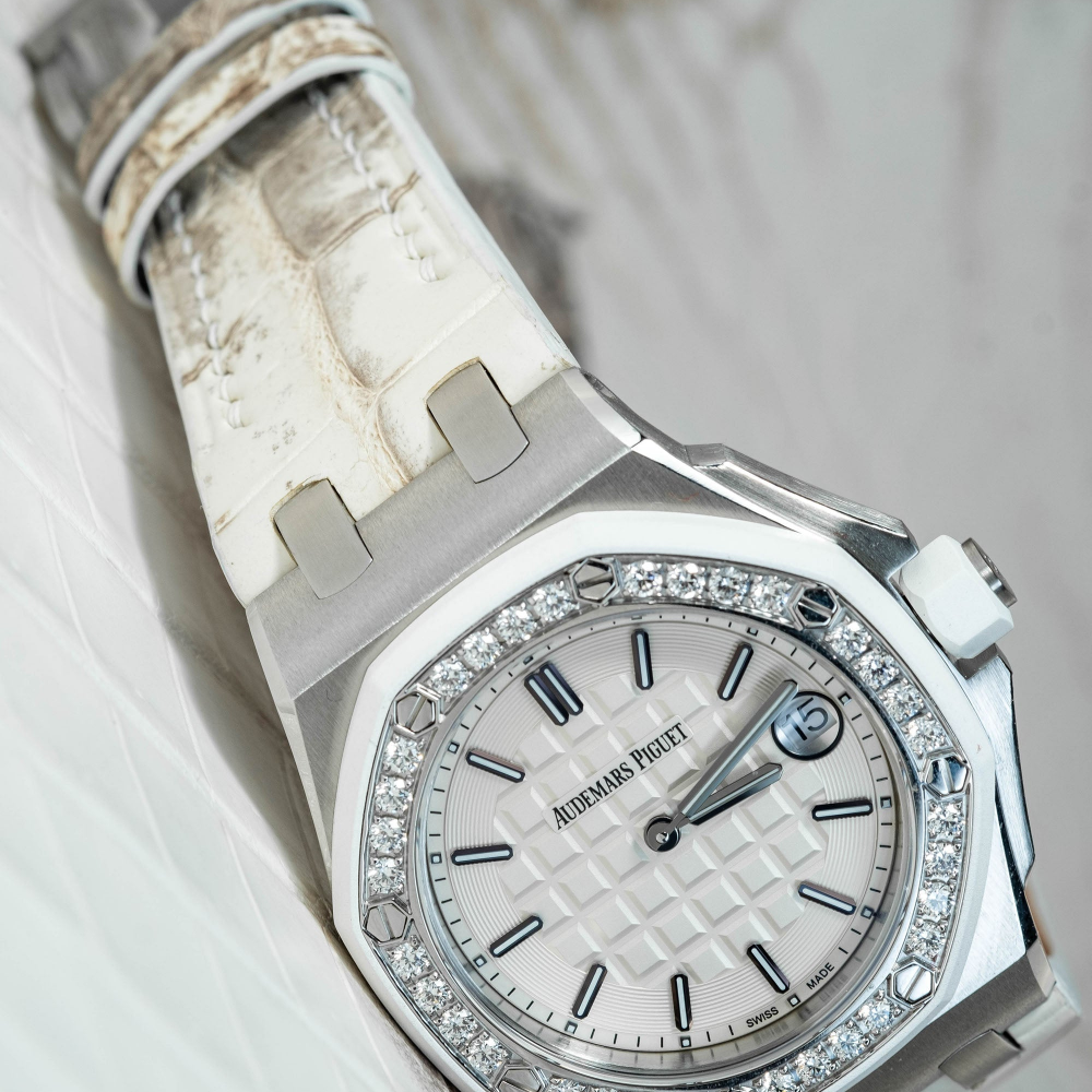 Alligator Leather Strap for AP Women's Watches