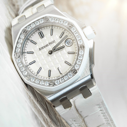 Alligator Leather Strap for AP Women's Watches