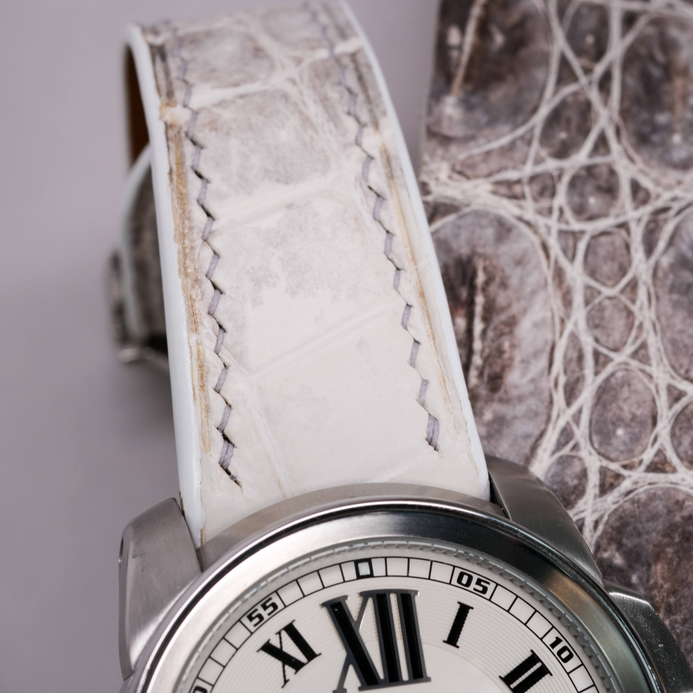 Alligator Leather Strap for Cartier Calibre