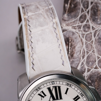 Alligator Leather Strap for Cartier Calibre