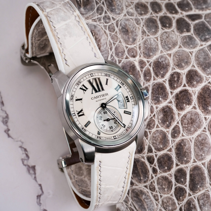 Alligator Leather Strap for Cartier Calibre