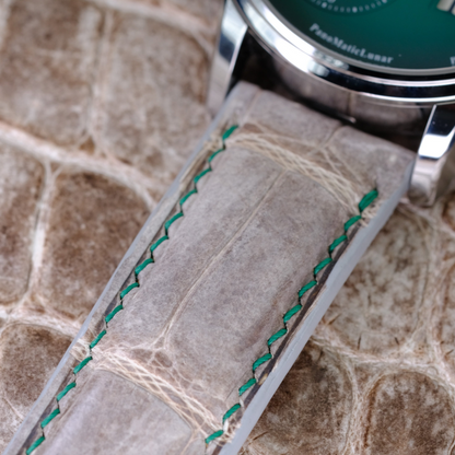 Alligator Leather Strap for Glashütte