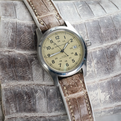 Alligator Leather Strap for Hamilton