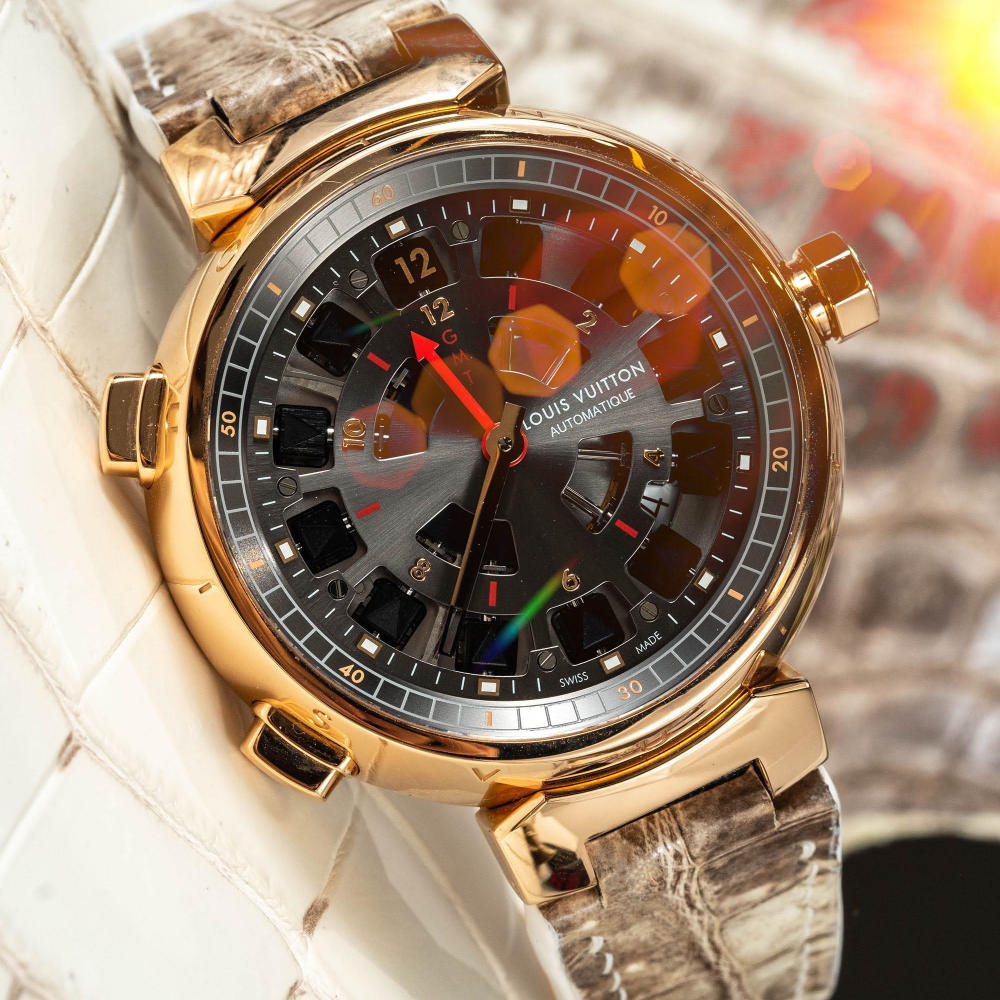Alligator Leather Strap for Louis Vuitton Watch