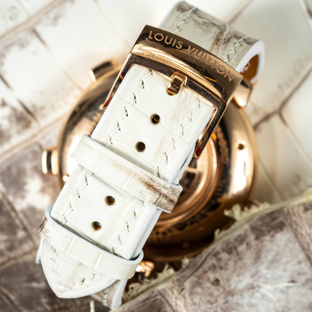 Alligator Leather Strap for Louis Vuitton Watch