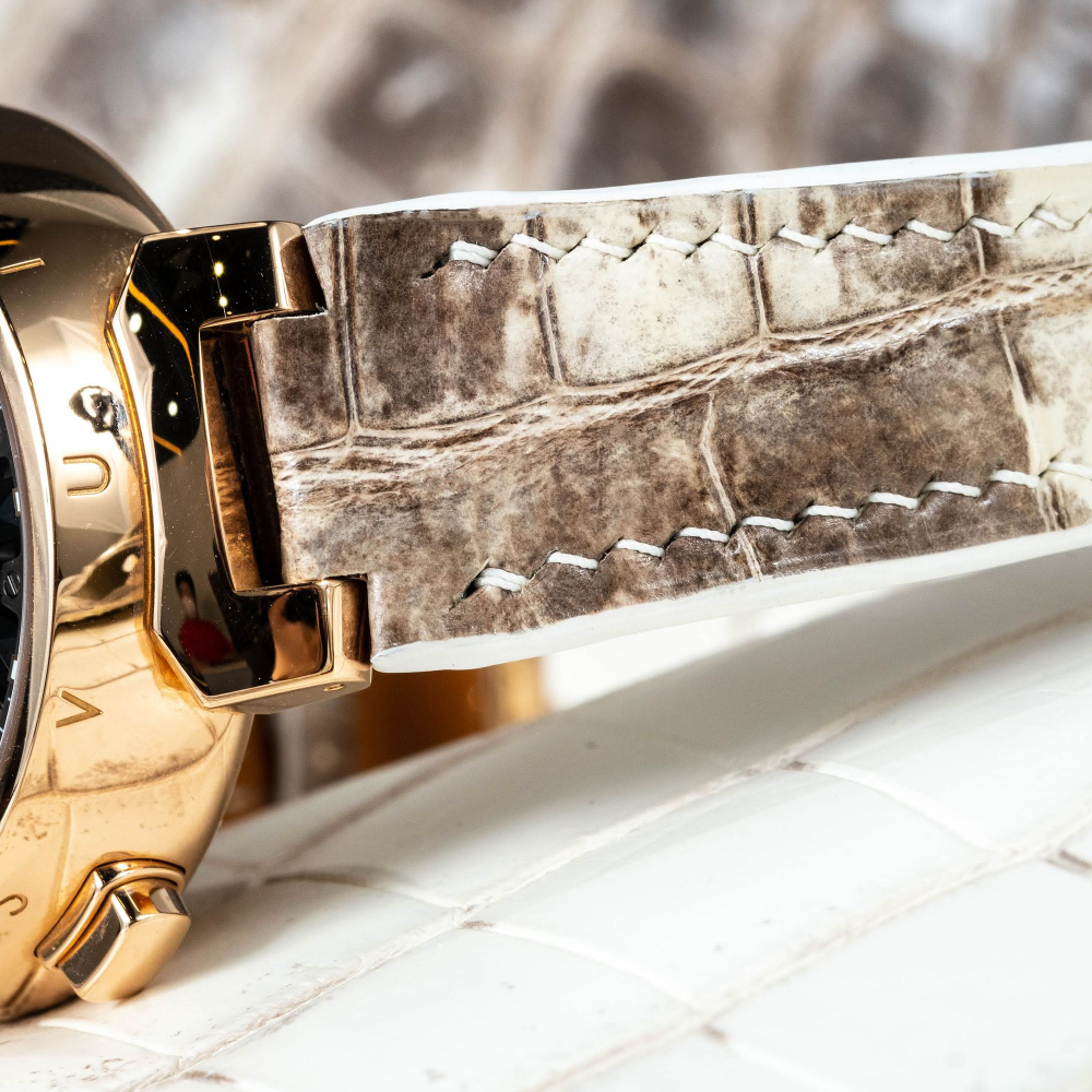 Alligator Leather Strap for Louis Vuitton Watch