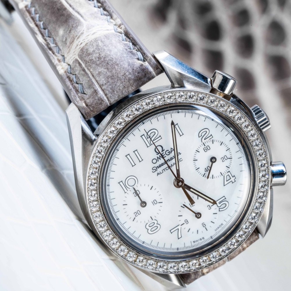 Alligator Leather Strap for Omega Speedmaster