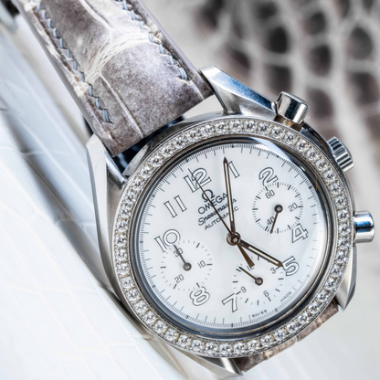 Alligator Leather Strap for Omega Speedmaster