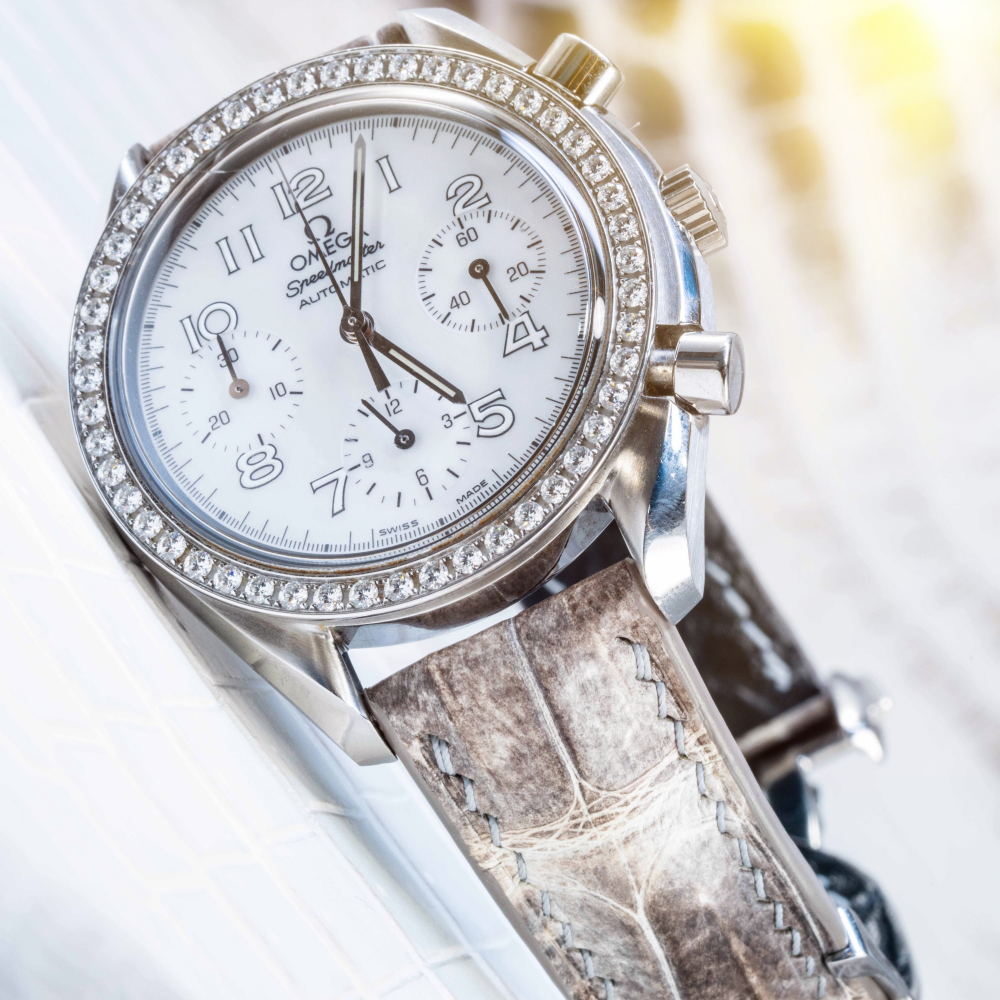 Alligator Leather Strap for Omega Speedmaster