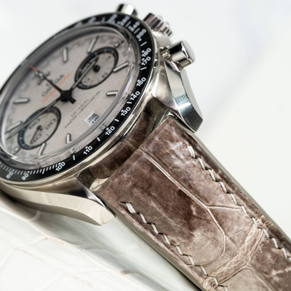 Alligator Leather Strap for Omega Speedmaster