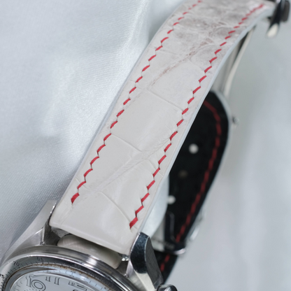 Alligator Leather Strap for Omega Speedmaster