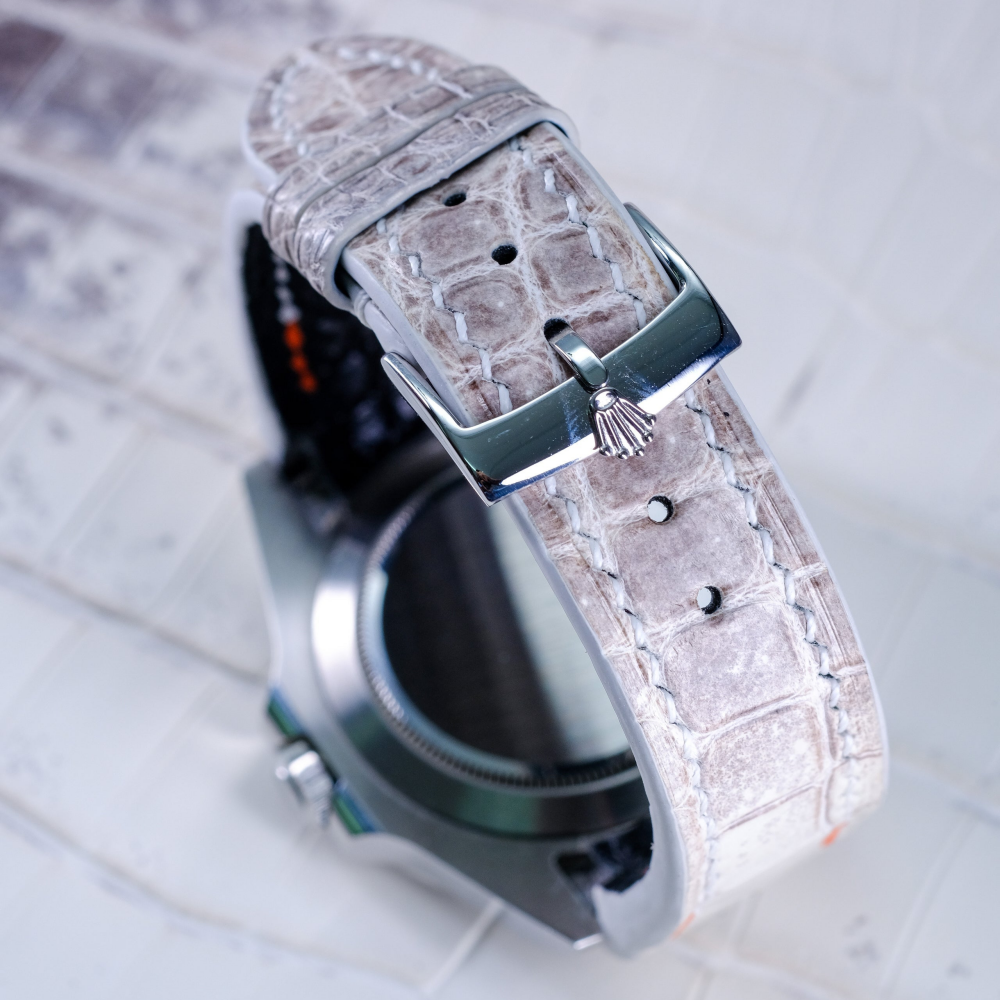 Alligator Leather Strap for Rolex Explorer II