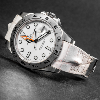 Alligator Leather Strap for Rolex Explorer II
